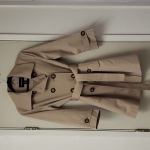 London Fog Classic Mid Length aki Trench Coat Size M